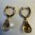 585  14k gold earrings, Natural Citrine 4,4 grams 3 thumbnail
