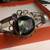 Stunning ALPACA SILVER BRACELET wFiligree/Abalone & Black Inlay-Mexico 2 thumbnail