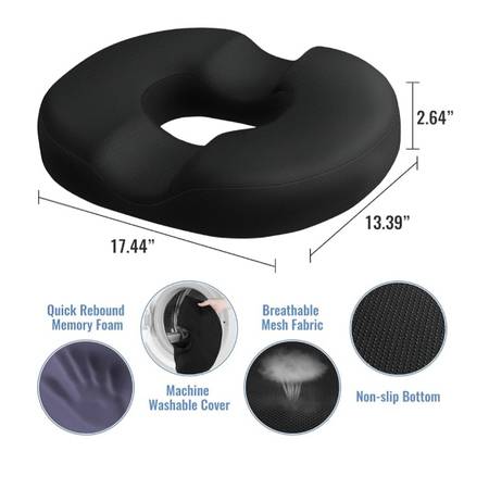 [Brand New Unopened] Donut Pillow Seat Cushion Chair Pad Tailbone Back - $17 (san mateo)63471479759747121