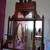 Antique Cherrywood Hall Tree-Mirror - CG 2 thumbnail