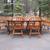 Vintage Hand Crafted Solid Cherry Wood Dining Set 6 Chairs 17 thumbnail
