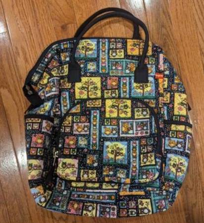 Owl quilted backpack 1