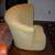 Hollywood Regency Gold Asymmetrical Scallop Back Slipper Chair 2 thumbnail