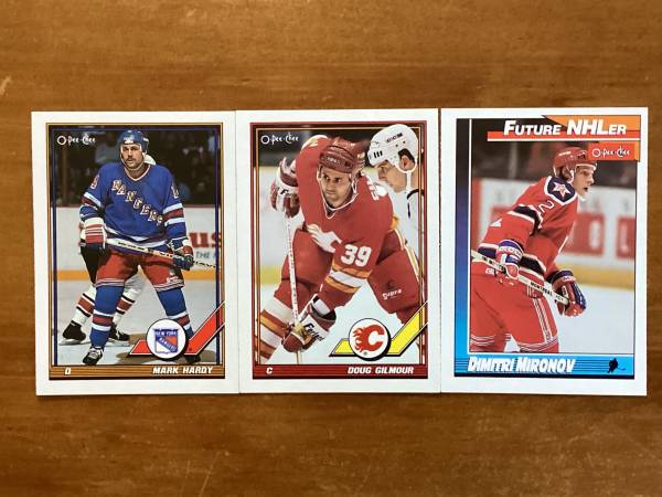 3. 1991-92 O-PEE-CHEE NHL Cards #’s 208, 406 & 515 ! 1