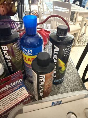 Salt water Aquarium)Chemicals $25 (Kansas City)