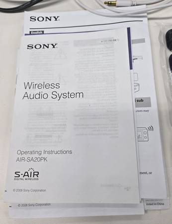 Sony S-AirPlay Wireless Systems - $75 (Chetek)62933725355267123