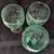 Glassware, vintage, set of 3 stemware glasses, embossed 4 thumbnail