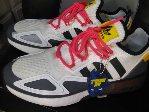 ADIDAS Ninja x ZX 2K Boost Time In White Grey Sz 12 NEW - clothing