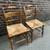 2 Antique Hitchcock Stencil Rush Seat Side Chairs 1940's 3 thumbnail