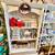 Solid Wood Vintage White Bookcase Book Shelf 3 thumbnail