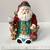 Large Vintage 2002 Santa Cookie Jar with Wine Stopper 10.5" Snowflake Globe CBK 8 thumbnail