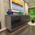 Designer contemporary mcm gray 18k custom sideboard credenza cabinet 1 thumbnail