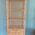 Vtg Wicker Rattan Etagere Display 4 Shelf Lower Cabinet Doors 5'4" 4 thumbnail