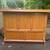 Solid Oak Home Bar & 2 Matching Upper Cabinets 2 thumbnail