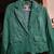 Women's LEATHER JACKET (Kelly Green) - Forever 21 brand - Size L 1 thumbnail