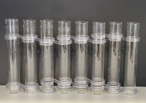 22 piece hinged glass propagation bud vases tubes 1