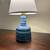 Gordon & Jane Martz Marshall Studio Mid Century Modern Blue Pottery Table Lamp 2 thumbnail