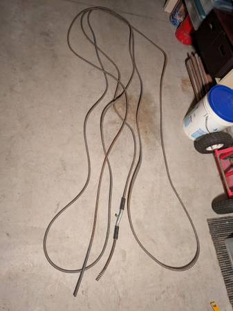 Manual Drain Auger for Clogged Sink, Shower and Floor Drains.  50' long  x 1/2"  1