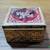 Brass Jewelry Box Velvet Lined with Decorative Glass Top 3 thumbnail