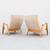 Vintage Mid Century Milo Baughman Scoop Chairs in Alcantara Suede 3 thumbnail