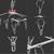 Rosefray Drying Rack with 52 Clips - Folding Stainless Steel BRAND NEW 3 thumbnail