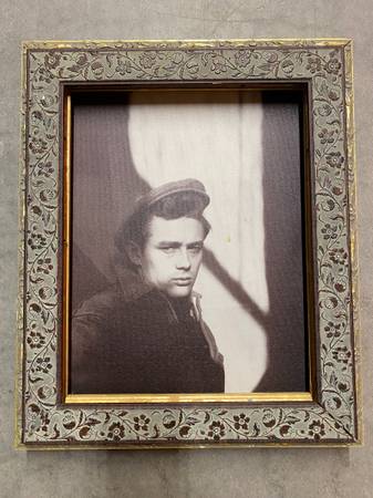 James Dean framed black/white print 1