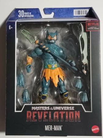 MASTERS OF THE UNIVERSE MASTERVERSE ACTION FIGURE NIB 2022 MER-MAN 1