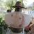 Antique Satin Glass Tall Kerosene Lamp- 100 yrs.old 2 thumbnail