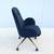 Steelcase West Elm Work Kent Office Desk Chair Royal Blue Velvet, New 13 thumbnail