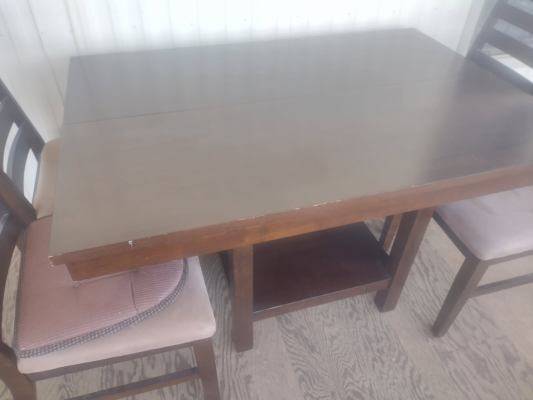 Dining Table w/4 chairs and a leaf - $4063471081168899120