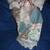 21' INCH VICTORIAN LACE & HAT STUFFED BEAR IN RATTAN WICKER CHAIR 2 thumbnail