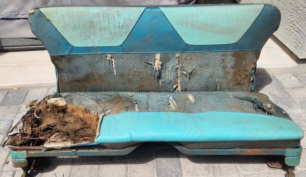 Rare! Original! 1958 Chevrolet Station Wagon Folding Rear / Back Seat. 1