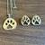 Sterling Silver .925 Paw Print Necklace and Earrings Set 6 thumbnail
