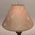 Baroque style painted plaster table lamp with vine leaf brocade shade 3 thumbnail