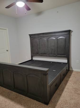 King Bed Frame with Storage Gallery Furniture 1