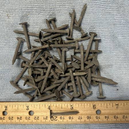 Electro galvanized nails, large head, 1 ¼” long. FREE 1