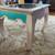 Hand painted glass top, rectangular side table. 3 thumbnail