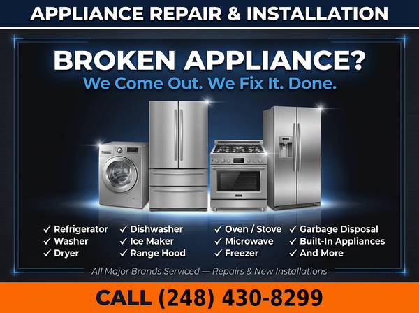 🏠Appliance Repair & Installation – Done Right, No Hassle 1