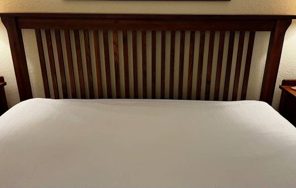 Headboard oak mission style king 1