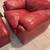 3 PIECE ALL LEATHER RED SOFA, CLUB CHAIR & OTTOMAN *LEATHER EXPRESS 10 thumbnail