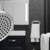 SparkPod 6" High Pressure Rain Shower Head With 6" Shower Arm, Black 18 thumbnail