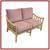 Late 20th Century Mcguire Furniture Loveseat 1 thumbnail
