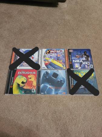4 original Sega Dreamcast games cased with disc and booklets 1