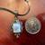 Sterling Silver Necklace with Big Natural Moon Stone  Beautiful Design 1 thumbnail