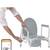 New: Medline Drop Arm Commode with Wheels, Swing Arm Rest 6 thumbnail