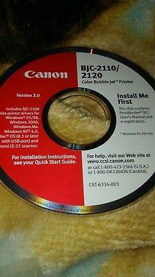 Canon BJC-2110/2120 Printer Driver CD 1