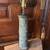 Vintage patina cast metal lamp 1 thumbnail