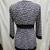Ingredients Dark Multicolor Geometric V-Neck 3/4-Sleeve Blouse - S 5 thumbnail