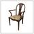 Antique Georgian Hepplewhite Style Floral Upholstered Mahogany Carver 1 thumbnail