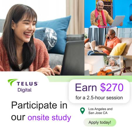 Onsite Research Study in Glendale, Los Angeles CA 1